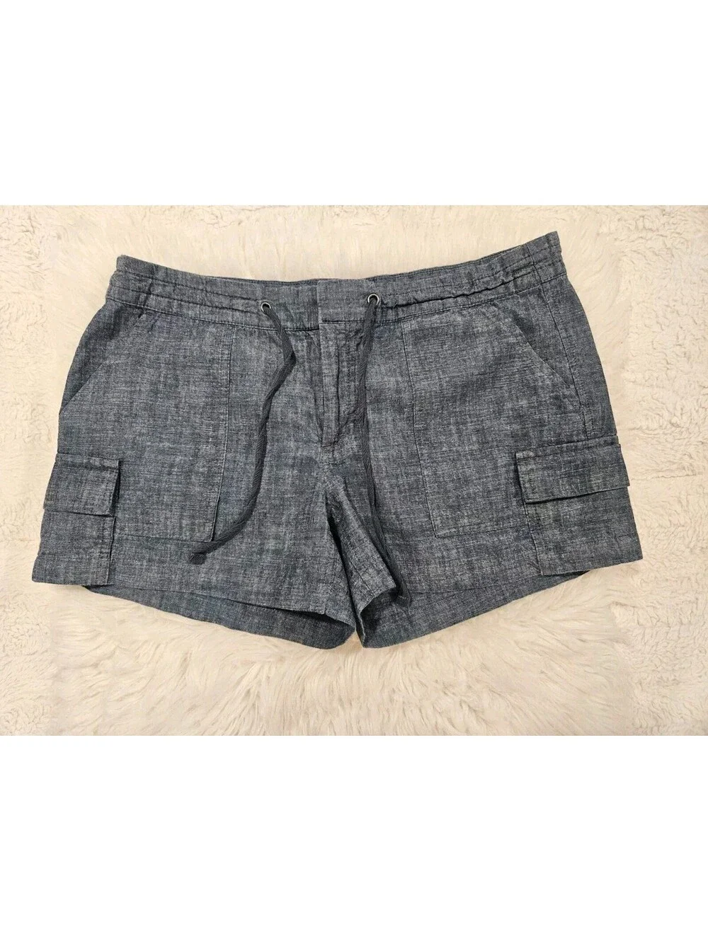 Banana Republic Size 10 Chambray Denim Short Shorts
